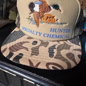 Vintage Duck Embroidered Camo Trucker Hat